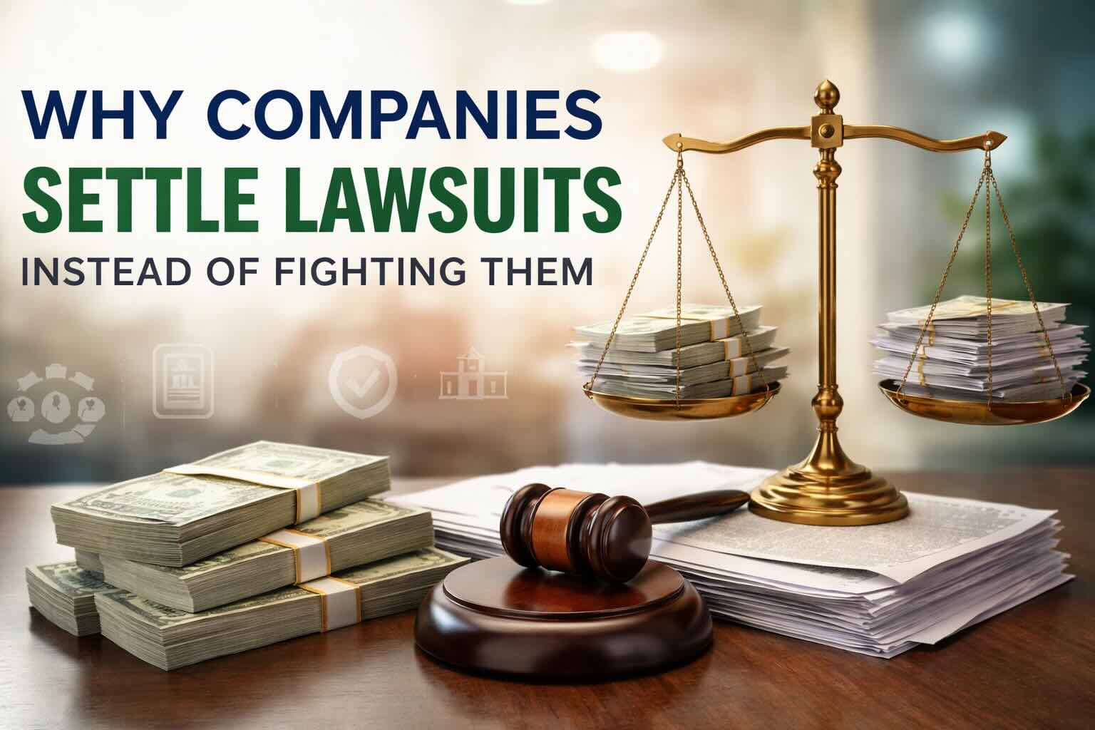Why Companies Settle Lawsuits Instead of Fighting Them